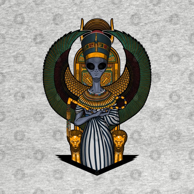 The alien Nefertiti - Color version by ToleStyle